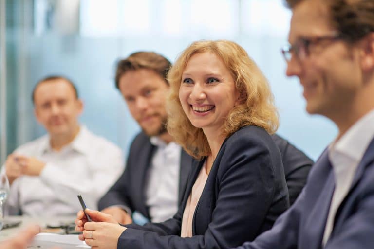 Businessfotografie für einen Geschäftsbericht Investmentbank