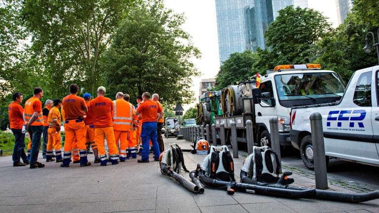 Werbefotografie für die Strassenreinigung