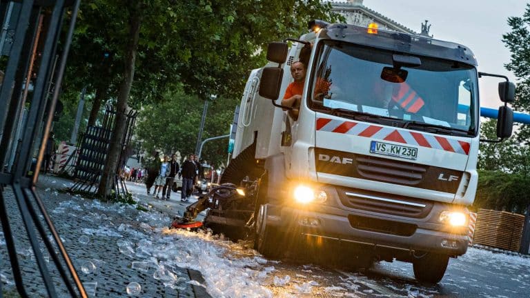 Werbefotografie für die Strassenreinigung