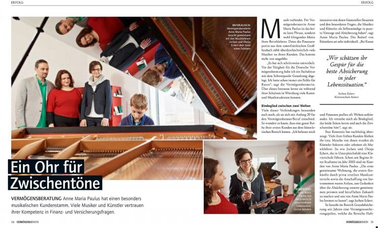 Kundenmagazin Vermoegensberatung - Fotograf in Schwerin -